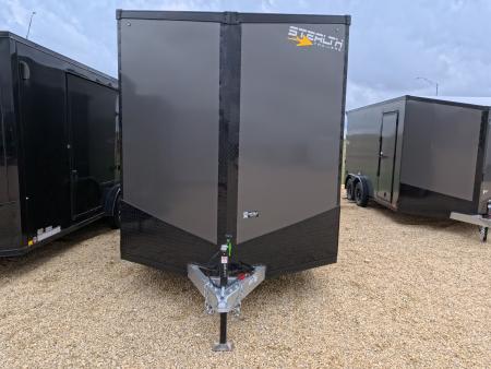 New 2026 Stealth Trailers 7.5 x 16 x 7.6 Cobra Flat Top V-Nose with Sidewinder Escape Door - 7K GVWR Enclosed Trailer