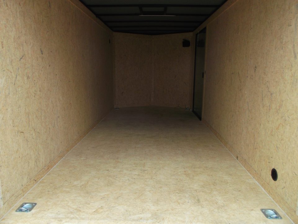 New 2026 Covered Wagon Trailers 7x16 Cargo Trailer / Enclosed Trailer / 6'6" Interior / Extra Wide Ramp / 48" RV Door / Black & Silver Slant Package / Black Out Package