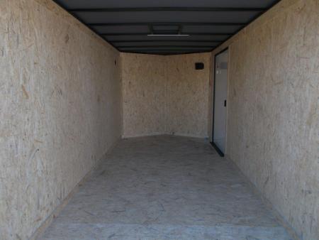 New 2026 Covered Wagon Trailers 7x16 Cargo Trailer / Enclosed Trailer / 6'6" Interior / Extra Wide Ramp / 48" RV Door / Black & Silver Slant Package / Black Out Package