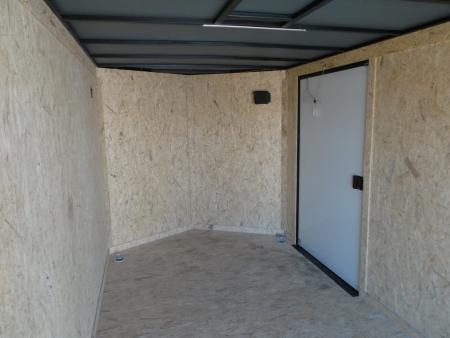 New 2026 Covered Wagon Trailers 7x16 Cargo Trailer / Enclosed Trailer / 6'6" Interior / Extra Wide Ramp / 48" RV Door / Black & Silver Slant Package / Black Out Package