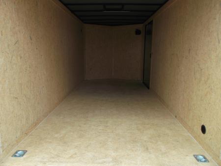 New 2026 Covered Wagon Trailers 7x16 Cargo Trailer / Enclosed Trailer / 6'6" Interior / Extra Wide Ramp / 48" RV Door / Black & Silver Slant Package / Black Out Package