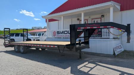 New 2026 Quality 20+4 Pro Deckover Gooseneck w/ Spring Assist Ramps