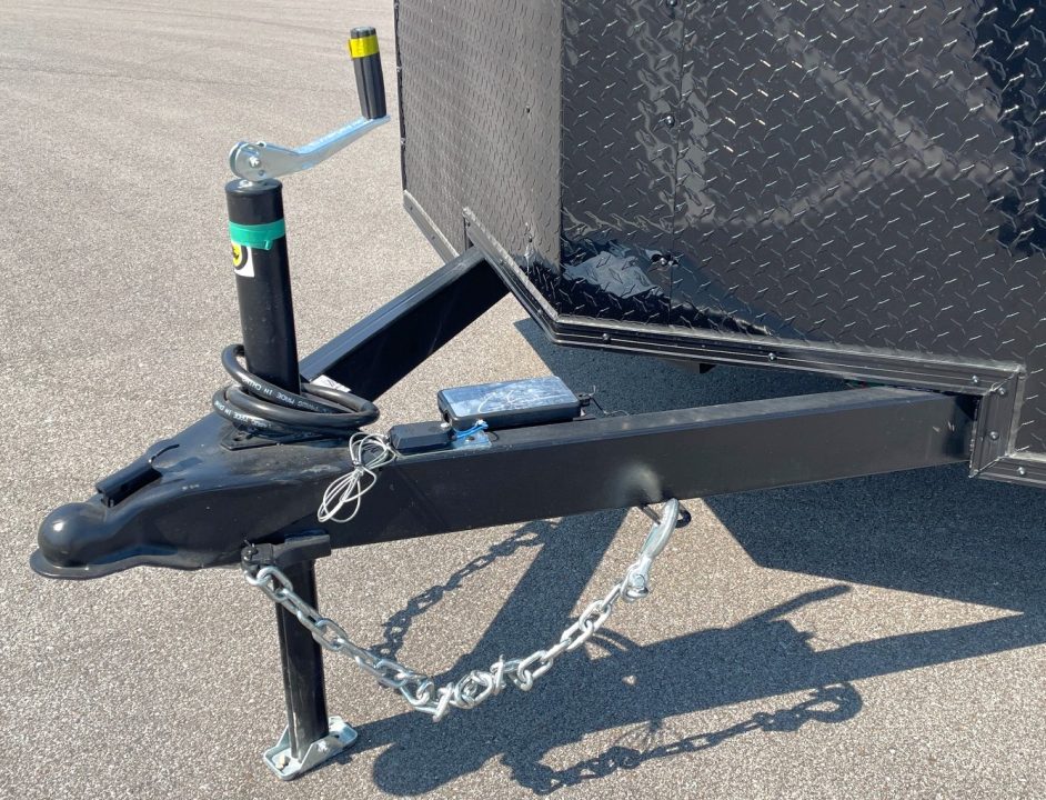 New 7'x14' Tandem Axle Cargo Trailer: Silver w/ Black Trim, 7, 000 GVWR, Ramp Door