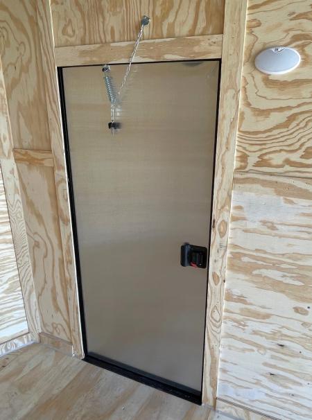 New 7'x14' Tandem Axle Cargo Trailer: Silver w/ Black Trim, 7, 000 GVWR, Ramp Door
