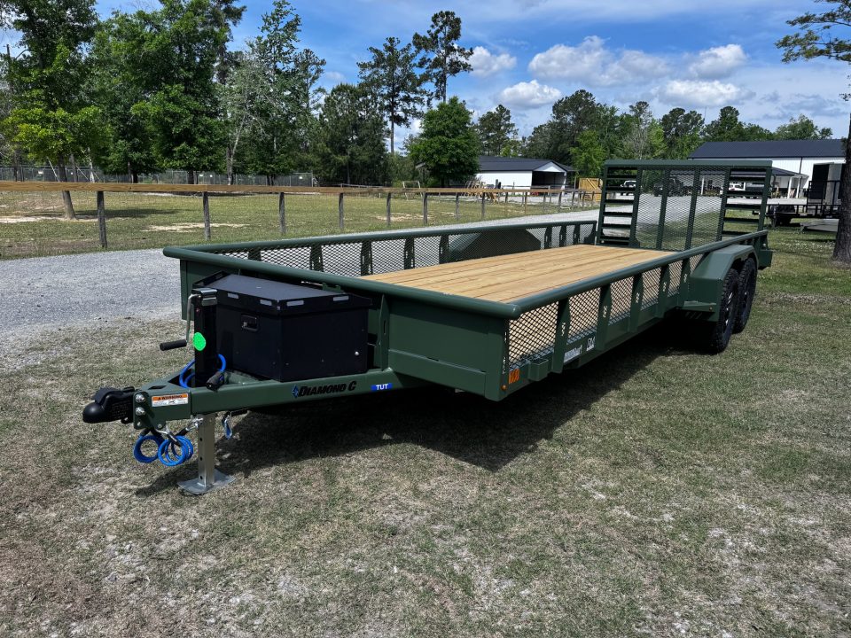 New 2026 Diamond C Trailers 83x22 12K TUT TEXAS UTILITY TANDEM AXLE TRAILER
