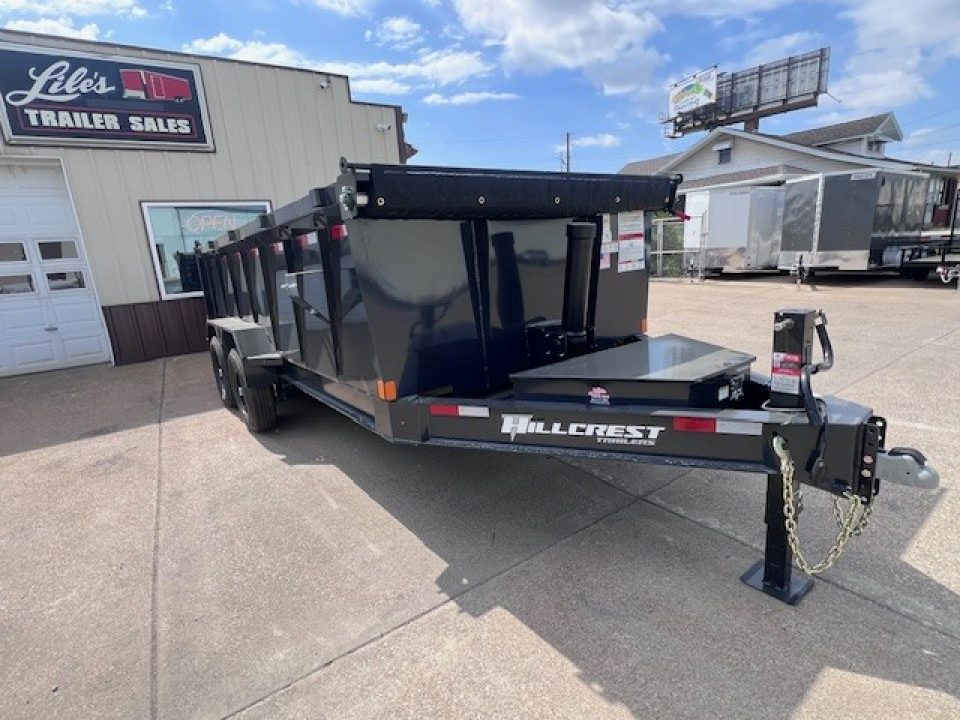 New 2026 Hillcrest Trailers 83x16 14K 40" Sides Telescopic Dump Trailer