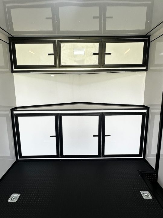 New 2026 Rock Solid Cargo 8.5x32 Race Trailer-7'6" Interior-Finished Interior-7000lbs Triple Torsions-24ft Awning- HD Ramp
