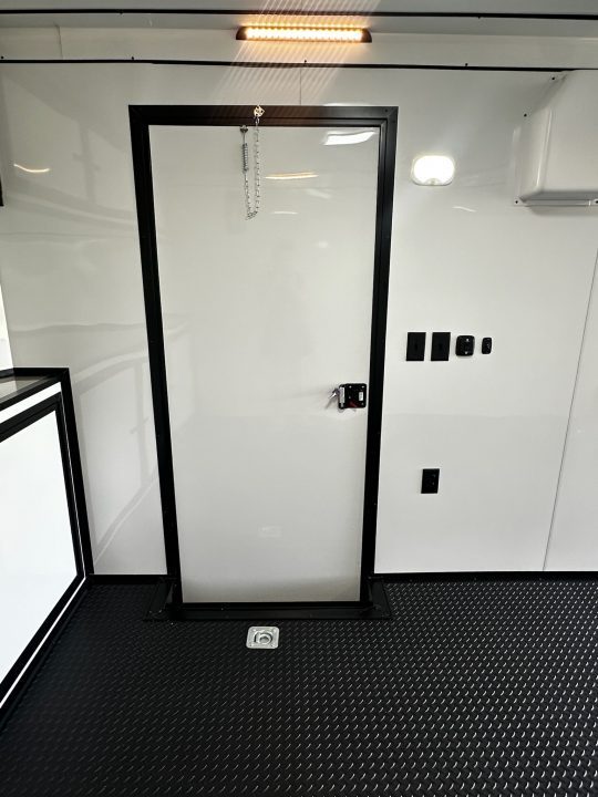 New 2026 Rock Solid Cargo 8.5x32 Race Trailer-7'6" Interior-Finished Interior-7000lbs Triple Torsions-24ft Awning- HD Ramp