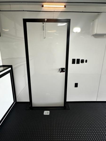 New 2026 Rock Solid Cargo 8.5x32 Race Trailer-7'6" Interior-Finished Interior-7000lbs Triple Torsions-24ft Awning- HD Ramp