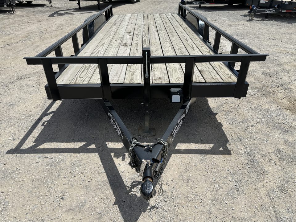 New 2025 Road Boss 83" x 18' Medium Duty, Pipe Top & Slide in Ramp Equipment Trailer