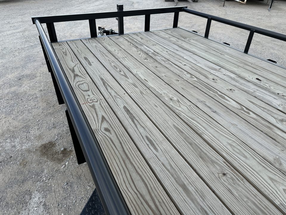 New 2025 Road Boss 83" x 18' Medium Duty, Pipe Top & Slide in Ramp Equipment Trailer