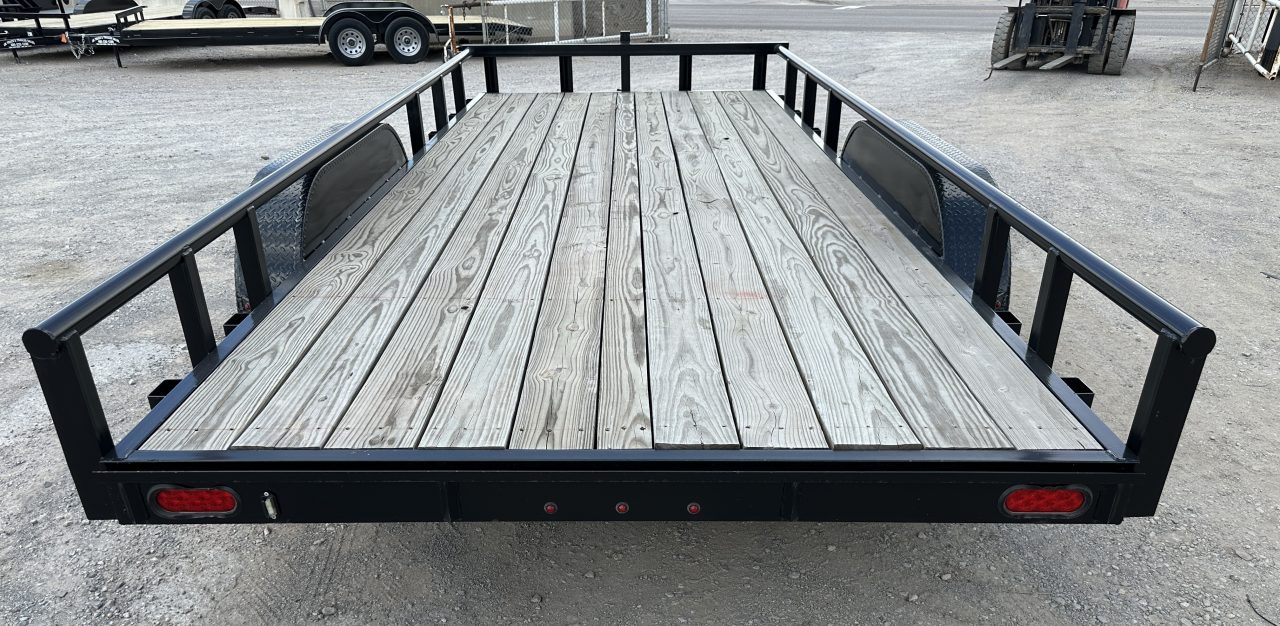 New 2025 Road Boss 83" x 18' Medium Duty, Pipe Top & Slide in Ramp Equipment Trailer