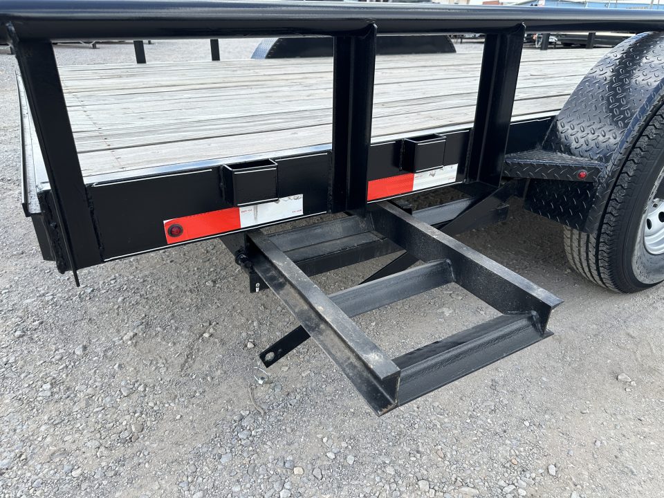 New 2025 Road Boss 83" x 18' Medium Duty, Pipe Top & Slide in Ramp Equipment Trailer
