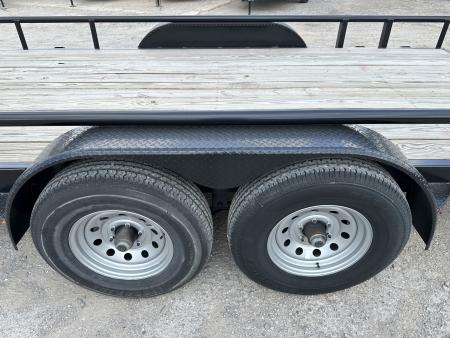New 2025 Road Boss 83" x 18' Medium Duty, Pipe Top & Slide in Ramp Equipment Trailer