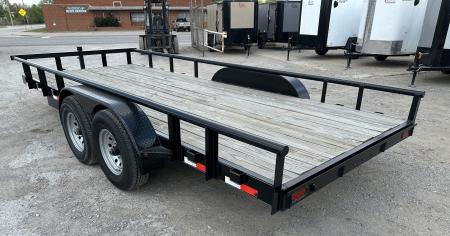 New 2025 Road Boss 83  x 18' Medium Duty, Pipe Top & Slide in Ramp Equipment Trailer