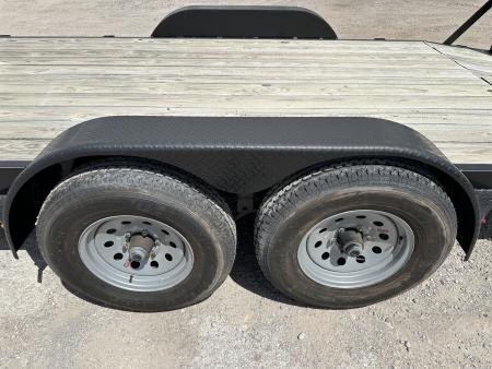 New 2026 Road Boss 83" x 18' Medium Duty Car Hauler w/ Stand Up Ramps Equipment Trailer