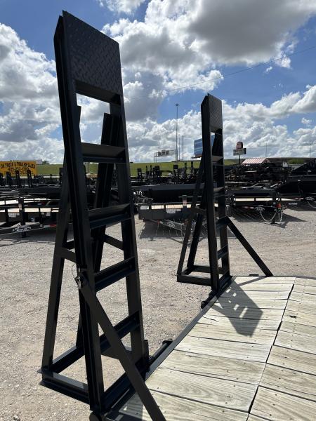 New 2026 Road Boss 83" x 18' Medium Duty Car Hauler w/ Stand Up Ramps Equipment Trailer