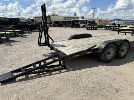 New 2026 Road Boss 83  x 18' Medium Duty Car Hauler w/ Stand Up Ramps Equipment Trailer