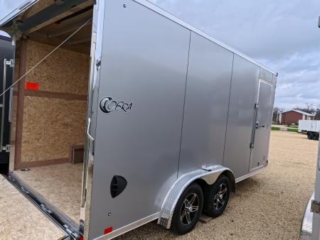 New 2026 Stealth Trailers 7.5' x 16' x 7' Cobra Enclosed Cargo, Rear Flare with Loading Lights - Rear Stabilizer Jacks