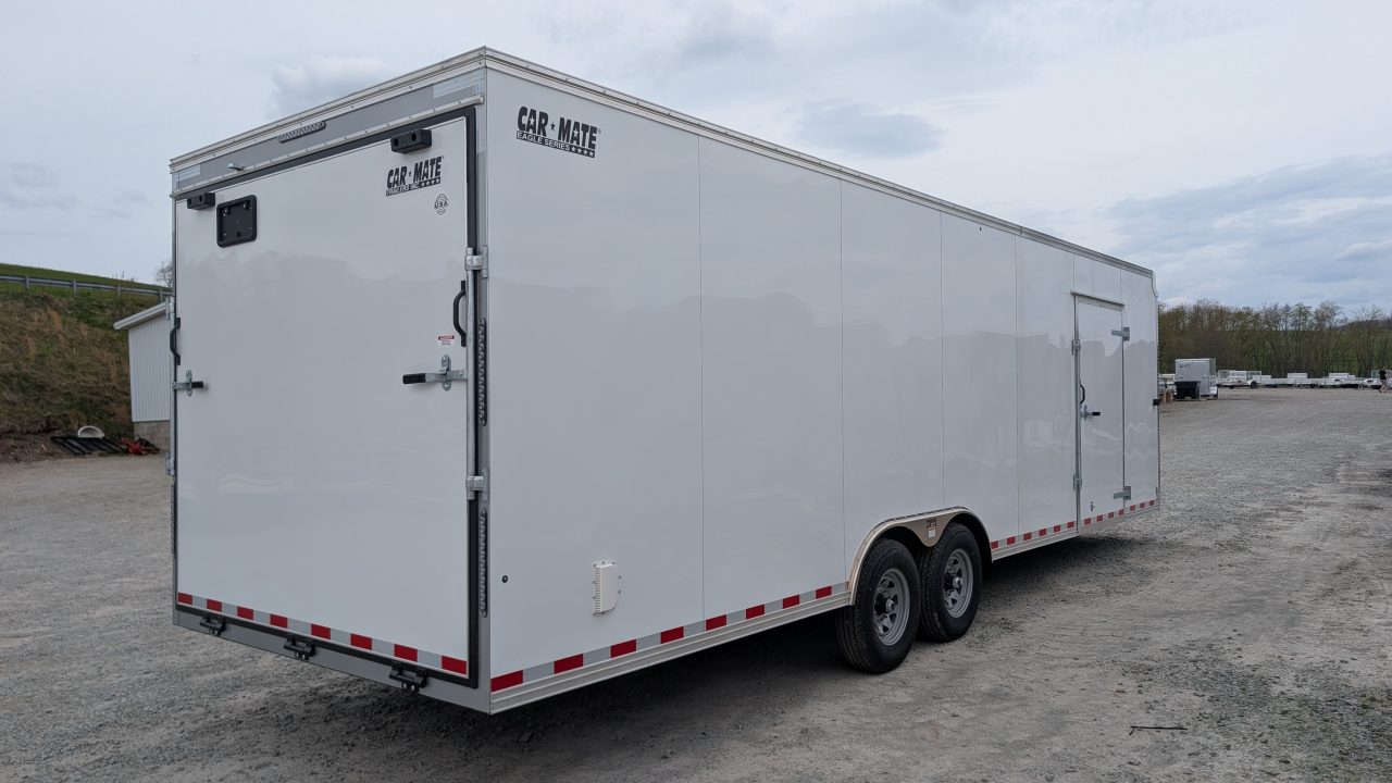 New 2026 Car Mate 8.5 x 28 HD Eagle Car Hauler w/ Ramp (12000# GVWR)
