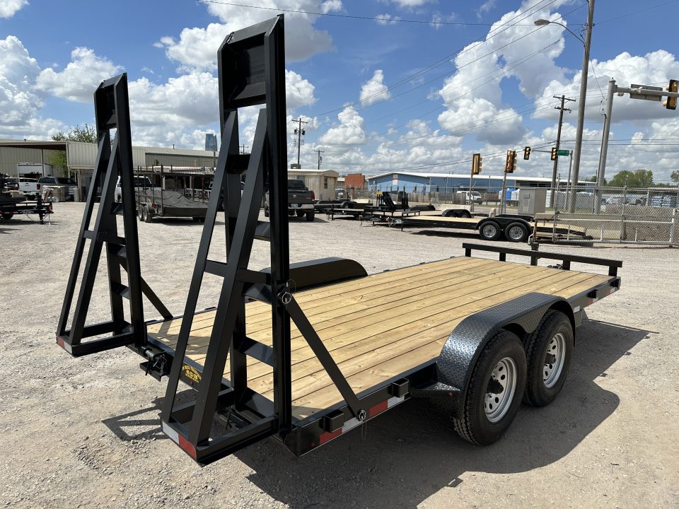 New 2026 Road Boss 83" x 16' Medium Duty Car Hauler w/ Stand Up Ramps Equipment Trailer