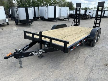 New 2026 Road Boss 83  x 16' Medium Duty Car Hauler w/ Stand Up Ramps Equipment Trailer