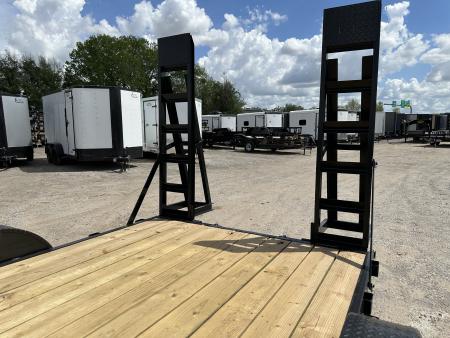 New 2026 Road Boss 83" x 16' Medium Duty Car Hauler w/ Stand Up Ramps Equipment Trailer