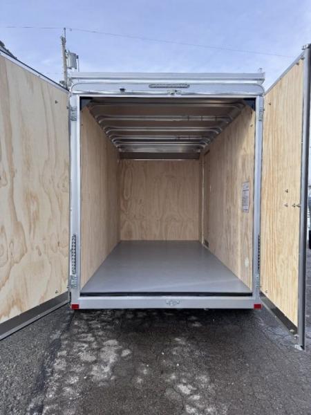 New 2026 Car Mate 6x12 Tandem Contractor Cargo Trailer w/ Barn Doors & Ladder Racks