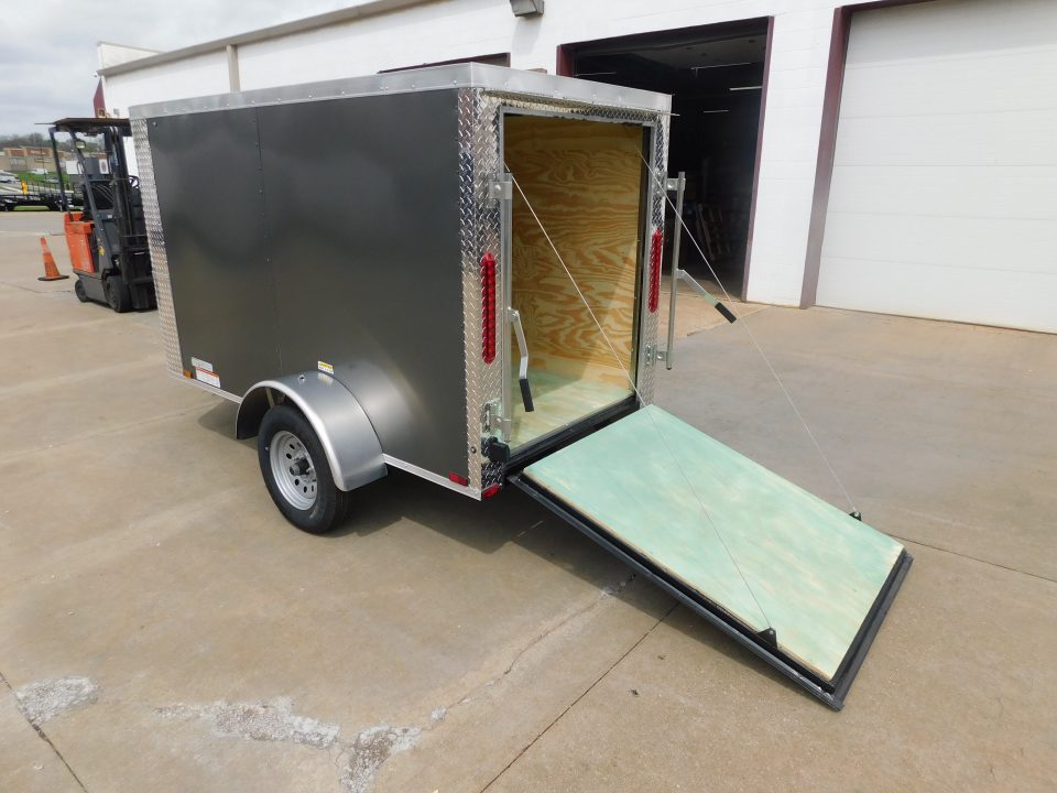 New 2026 Arising 4X8 2000 GVWR Ramp Door Cargo / Enclosed Trailer