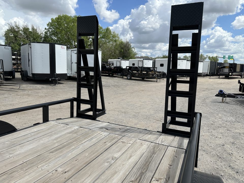 New 2025 Road Boss 83" x 16' Medium Duty Pipe Top & Stand Up Ramp Equipment Trailer