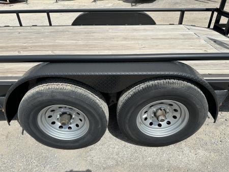 New 2025 Road Boss 83" x 16' Medium Duty Pipe Top & Stand Up Ramp Equipment Trailer