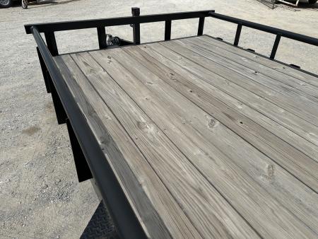 New 2025 Road Boss 83" x 16' Medium Duty Pipe Top & Stand Up Ramp Equipment Trailer