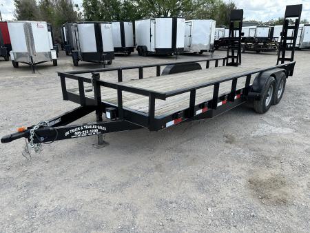 New 2026 Road Boss 83" x 20' Medium Duty, Pipe Top & Stand Up Ramp Equipment Trailer