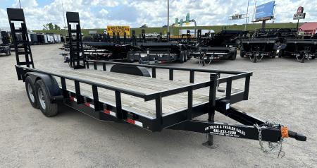 New 2026 Road Boss 83" x 20' Medium Duty, Pipe Top & Stand Up Ramp Equipment Trailer