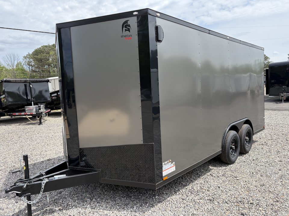 New 2026 Spartan Cargo 8.5x16 Enclosed Trailer, Pro-Series, Preferred Package, 10K GVWR, Polycor, 7' Interior, Tube Cross Members