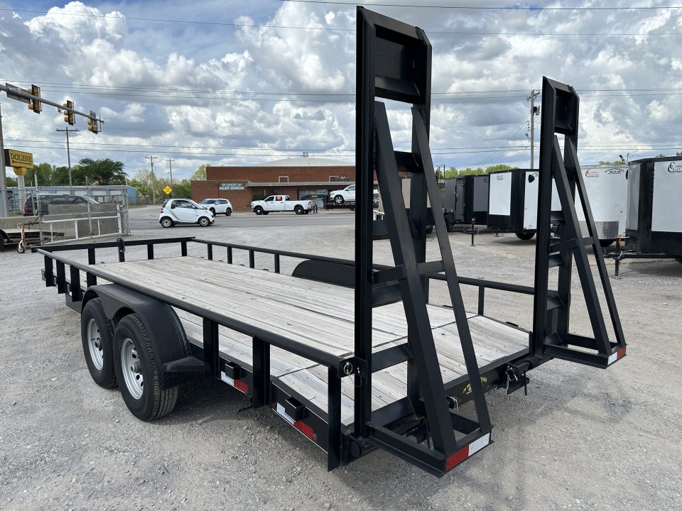 New 2024 Road Boss 83" x 20' Medium Duty, Pipe Top & Stand Up Ramps Equipment Trailer