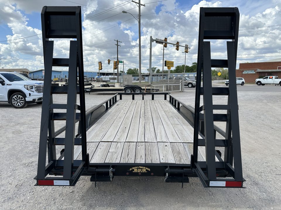 New 2024 Road Boss 83" x 20' Medium Duty, Pipe Top & Stand Up Ramps Equipment Trailer