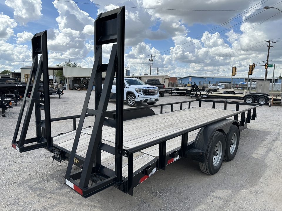 New 2024 Road Boss 83" x 20' Medium Duty, Pipe Top & Stand Up Ramps Equipment Trailer