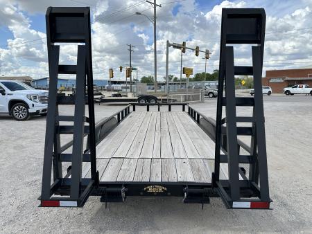 New 2024 Road Boss 83" x 20' Medium Duty, Pipe Top & Stand Up Ramps Equipment Trailer