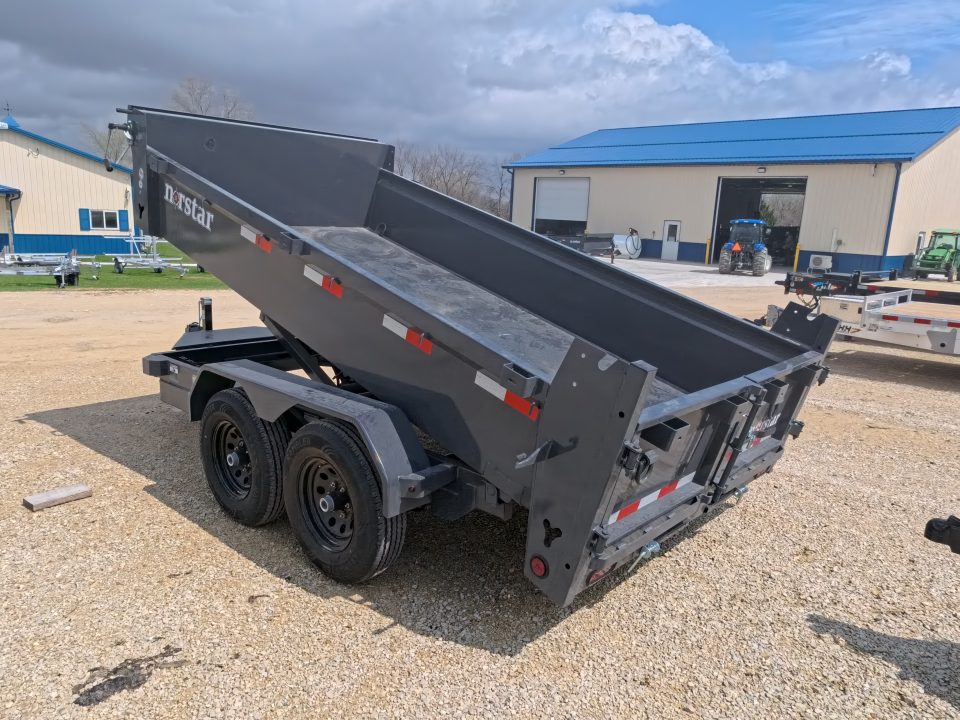 New 2026 Norstar 72 x 12 DCB Dump Trailer with 10K GVWR, Slide-In Ramps, 8 Ply Tires