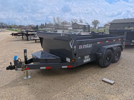 New 2026 Norstar 72 x 12 DCB Dump Trailer with 10K GVWR, Slide-In Ramps, 8 Ply Tires