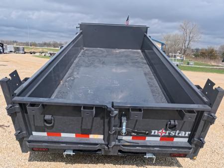 New 2026 Norstar 72 x 12 DCB Dump Trailer with 10K GVWR, Slide-In Ramps, 8 Ply Tires
