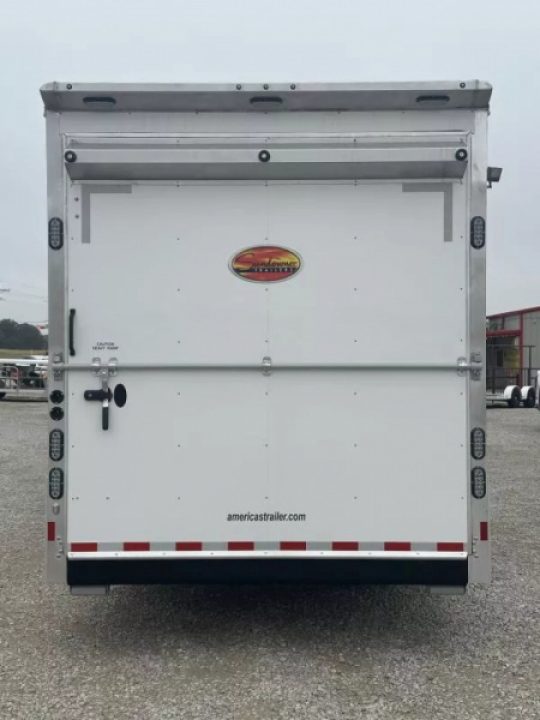 New 2026 Sundowner 3 Car Wedge Enclosed Gooseneck Car Hauler