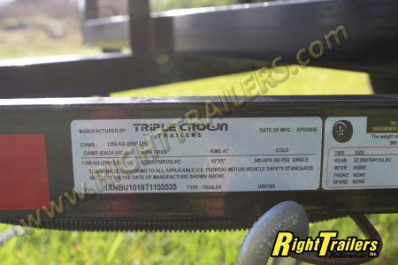 New 2026 6X10 Triple Crown Utility Trailer