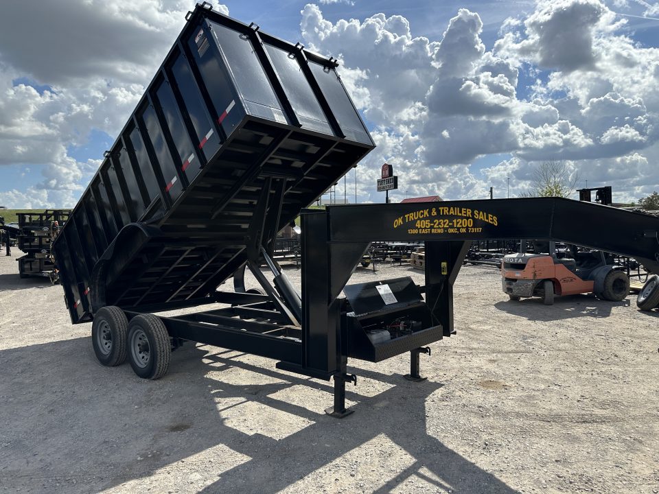 New 2025 Road Boss 83x16 Tandem Axle Gooseneck with 4' Sides Dump Trailer