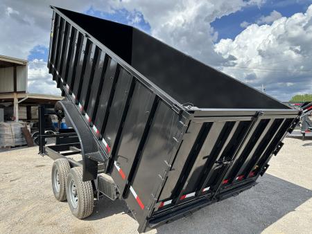 New 2025 Road Boss 83x16 Tandem Axle Gooseneck with 4' Sides Dump Trailer