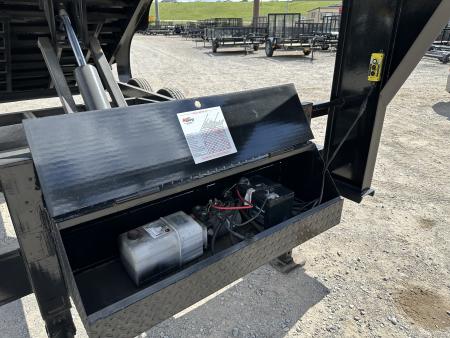 New 2025 Road Boss 83x16 Tandem Axle Gooseneck with 4' Sides Dump Trailer