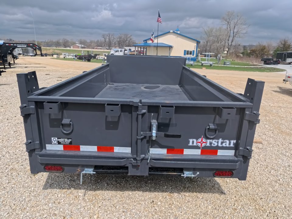 New 2026 Norstar 72 x 12 DCB Dump Trailer with 10K GVWR, Slide-In Ramps, 8 Ply Tires