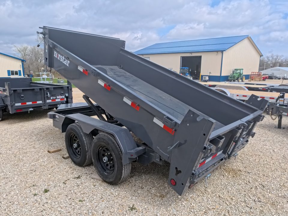 New 2026 Norstar 72 x 12 DCB Dump Trailer with 10K GVWR, Slide-In Ramps, 8 Ply Tires