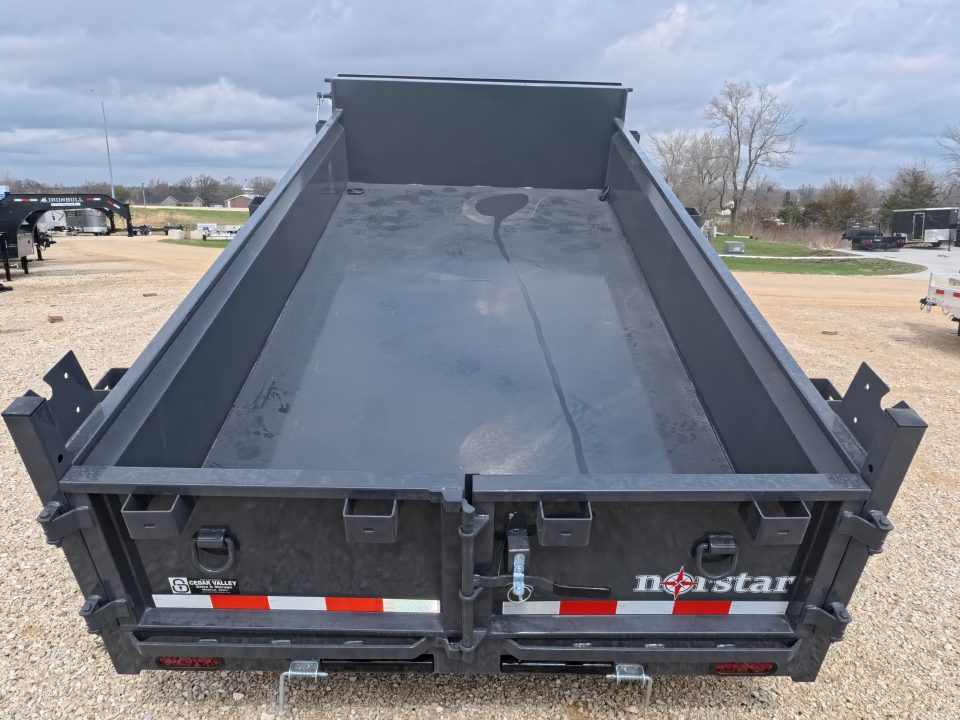 New 2026 Norstar 72 x 12 DCB Dump Trailer with 10K GVWR, Slide-In Ramps, 8 Ply Tires